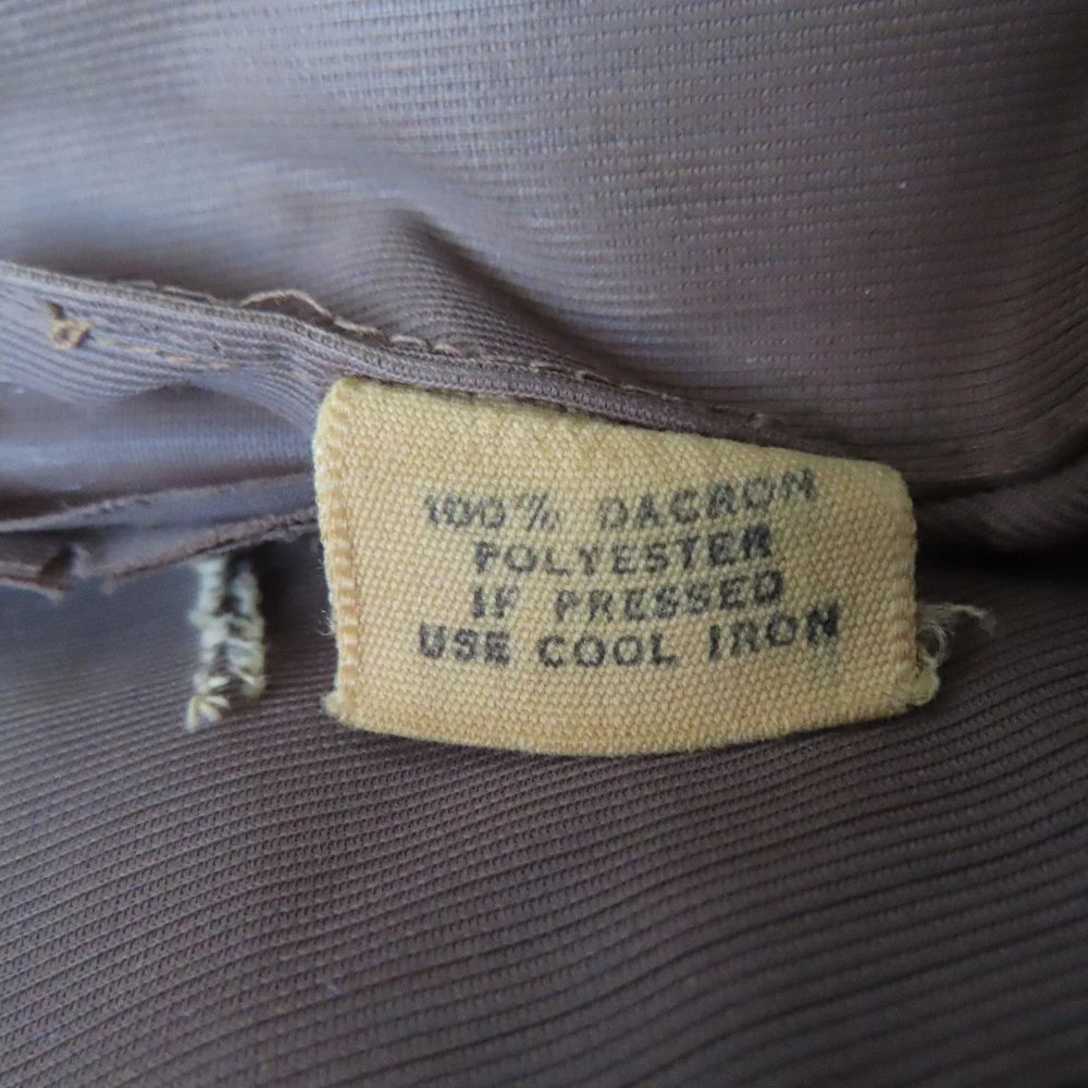 vintage unbranded shirt loop collar mother of pearl buttons 50s 60s - Picture 10 of 11